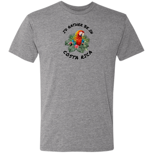 I'd Rather Be in Costa Rica Macaw T-Shirt
