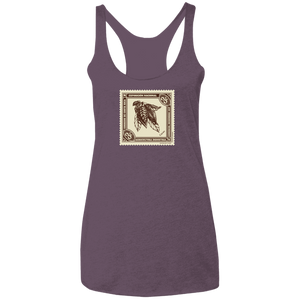 Vintage Costa Rica Stamp Ladies Racerback Tank