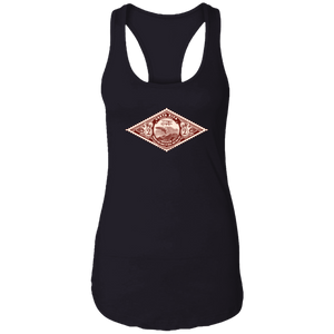 Vintage  Stamp Ladies Racerback Tank