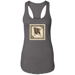 Vintage Costa Rica Stamp Ladies Racerback Tank