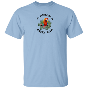 I'd Rather Be in Costa Rica Macaw T-Shirt