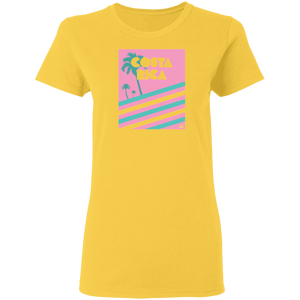 Miami Vice/ 80's (Pink) Ladies' T-Shirt