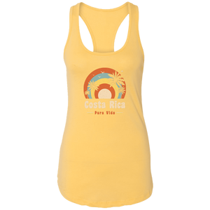 70's Costa Rica Ladies Racerback Tank