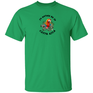 I'd Rather Be in Costa Rica Macaw Youth T-Shirt