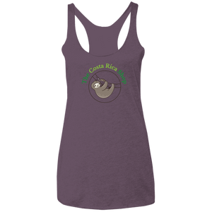Clinging Sloth Ladies Racerback Tank