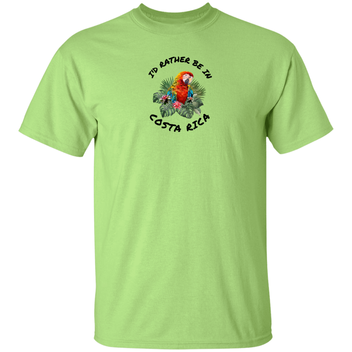 I'd Rather Be in Costa Rica Macaw Youth T-Shirt