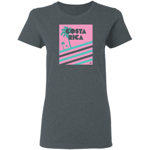 Miami Vice/ 80's (Pink) Ladies' T-Shirt