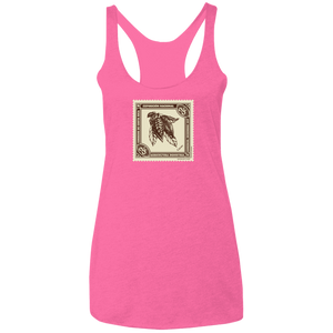 Vintage Costa Rica Stamp Ladies Racerback Tank