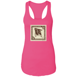 Vintage Costa Rica Stamp Ladies Racerback Tank