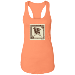 Vintage Costa Rica Stamp Ladies Racerback Tank