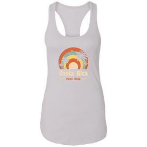 70's Costa Rica Ladies Racerback Tank