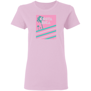 Miami Vice/ 80's (Pink) Ladies' T-Shirt