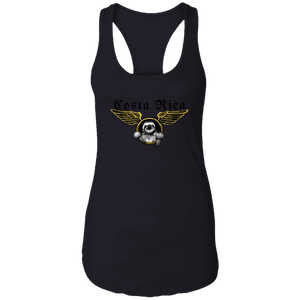 Aviator Sloth Ladies Racerback Tank