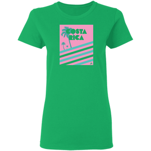 Miami Vice/ 80's (Pink) Ladies' T-Shirt