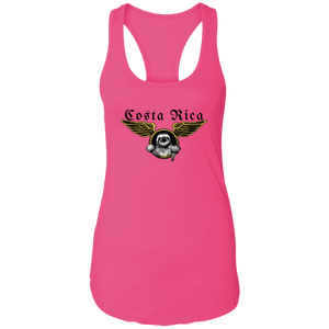Aviator Sloth Ladies Racerback Tank