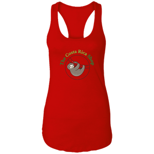 Clinging Sloth Ladies Racerback Tank