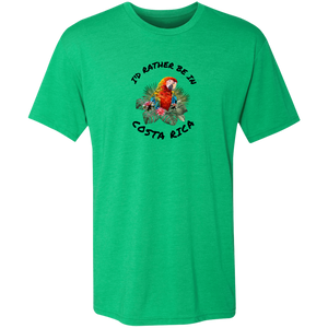 I'd Rather Be in Costa Rica Macaw T-Shirt