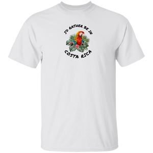 I'd Rather Be in Costa Rica Macaw T-Shirt