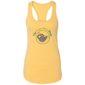 Clinging Sloth Ladies Racerback Tank
