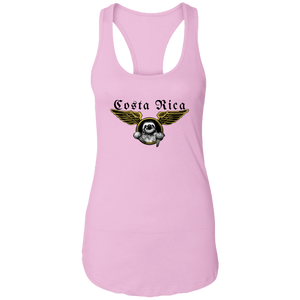 Aviator Sloth Ladies Racerback Tank