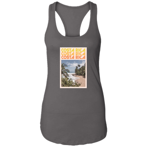 60's Costa Rica Ladies Racerback Tank