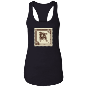 Vintage Costa Rica Stamp Ladies Racerback Tank