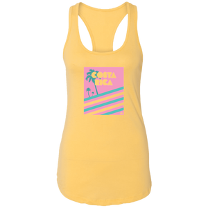 Miami Vice/ 80's (Pink) Ladies Racerback Tank