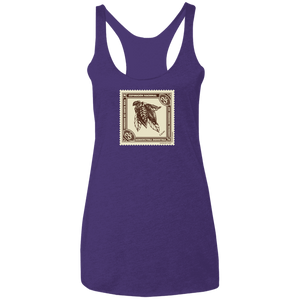 Vintage Costa Rica Stamp Ladies Racerback Tank