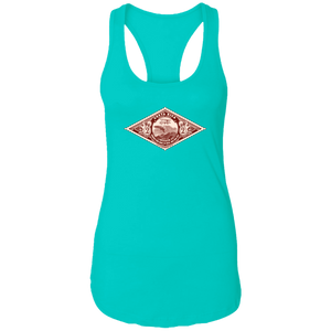 Vintage  Stamp Ladies Racerback Tank