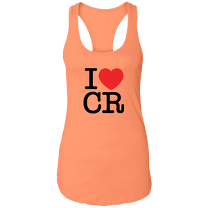 I Love Costa Rica Ladies Racerback Tank