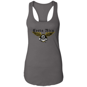 Aviator Sloth Ladies Racerback Tank