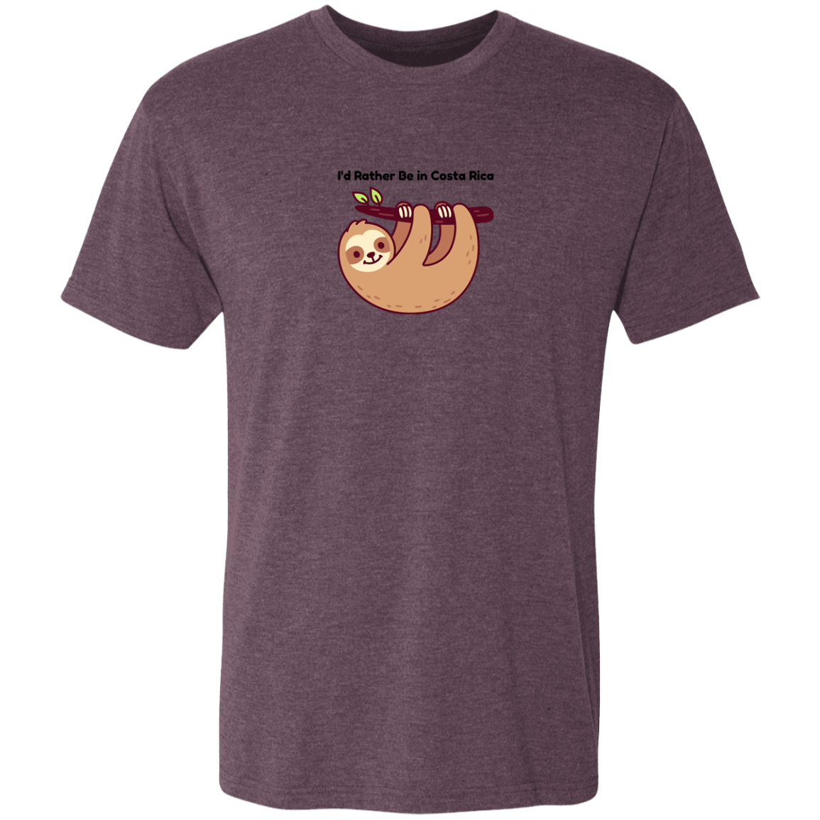 I'd Rather Be in Costa Rica Sloth T-Shirt