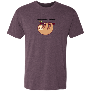 I'd Rather Be in Costa Rica Sloth T-Shirt