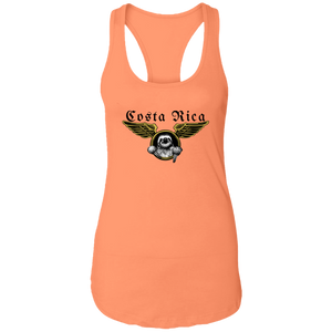 Aviator Sloth Ladies Racerback Tank