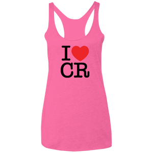 I Love Costa Rica Ladies Racerback Tank