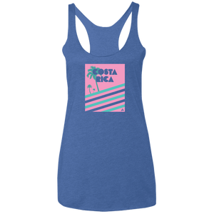 Miami Vice/ 80's (Pink) Ladies Racerback Tank