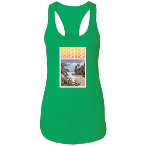 60's Costa Rica Ladies Racerback Tank