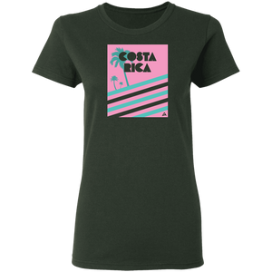 Miami Vice/ 80's (Pink) Ladies' T-Shirt