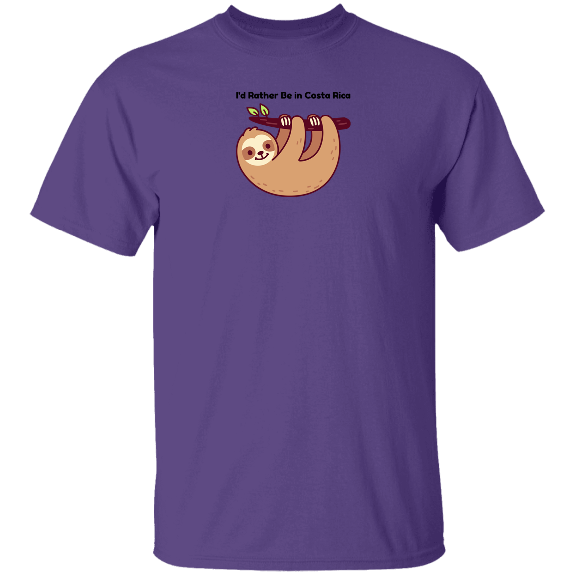 I'd Rather Be in Costa Rica Sloth Youth T-Shirt