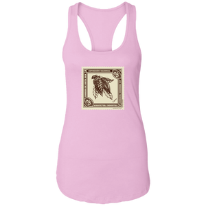Vintage Costa Rica Stamp Ladies Racerback Tank