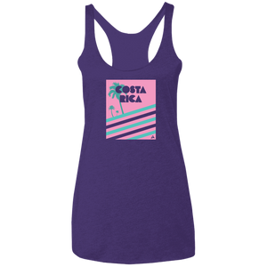 Miami Vice/ 80's (Pink) Ladies Racerback Tank