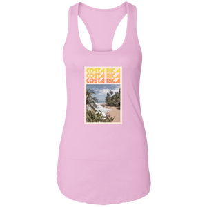 60's Costa Rica Ladies Racerback Tank